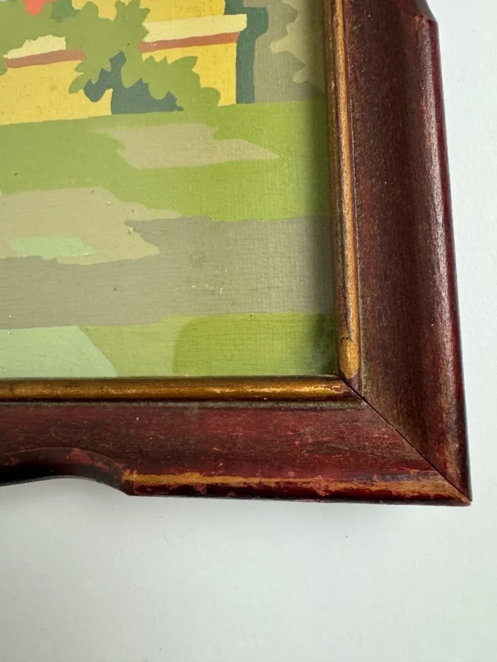 Vintage 1950 - 1960s PBN Paint by Numbers Balcony Ballet Ballerina Painting